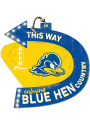 KH Sports Fan Delaware Fightin' Blue Hens This Way Arrow Sign