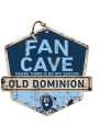 KH Sports Fan Old Dominion Monarchs Fan Cave Rustic Badge Sign