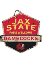 KH Sports Fan Jacksonville State Gamecocks Fans Welcome Rustic Badge Sign