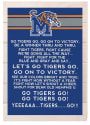 KH Sports Fan Memphis Tigers 35x24 Fight Song Sign