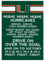 KH Sports Fan Miami Hurricanes 35x24 Fight Song Sign
