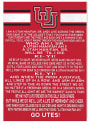 KH Sports Fan Utah Utes 34x23 Fight Song Sign