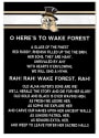KH Sports Fan Wake Forest Demon Deacons 35x24 Fight Song Sign