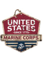 KH Sports Fan Marine Corps Rustic Badge Logo Sign