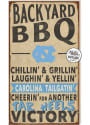 KH Sports Fan North Carolina Tar Heels 11x20 Indoor Outdoor BBQ Sign