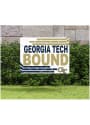 GA Tech Yellow Jackets 18x24 Retro School Bound Yard Sign