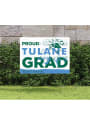 Tulane Green Wave 18x24 Proud Grad Logo Yard Sign