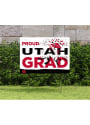 Utah Utes 18x24 Proud Grad Logo Yard Sign