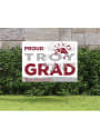 Troy Trojans 18x24 Proud Grad Logo Yard Sign