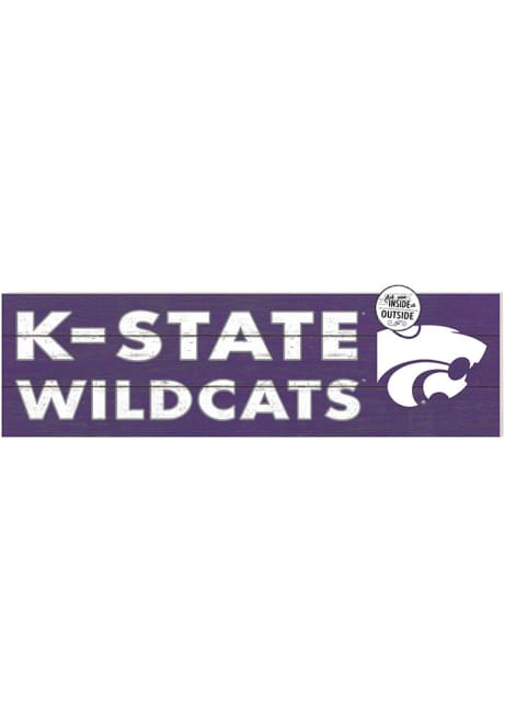Purple K-State Wildcats 35x10 Indoor Outdoor Colored Logo Sign
