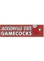 KH Sports Fan Jacksonville State Gamecocks 35x10 Indoor Outdoor Colored Logo Sign