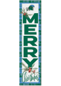 KH Sports Fan Tulane Green Wave 11x46 Merry Christmas Leaning Sign