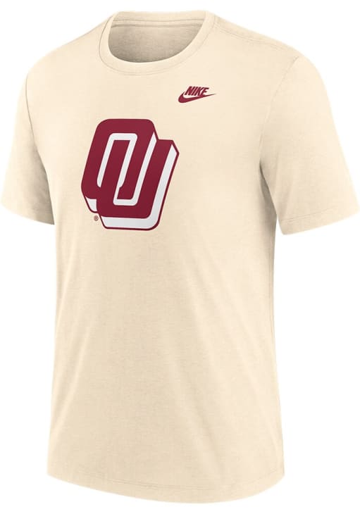 Nike Oklahoma Sooners Natural Legacy Primary Logo Short Sleeve T Shirt