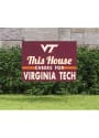 Virginia Tech Hokies 18x24 This House Cheers Yard Sign