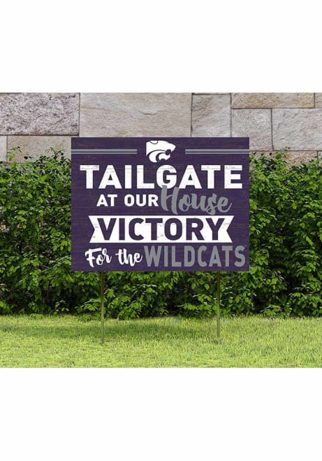 Purple K-State Wildcats 18x24 Tailgate Yard Sign