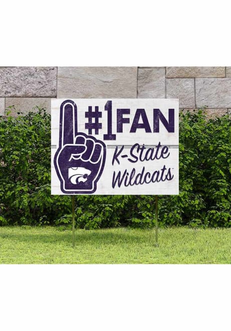Purple K-State Wildcats 18x24 Fan Yard Sign