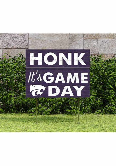 Purple K-State Wildcats 18x24 Game Day Yard Sign