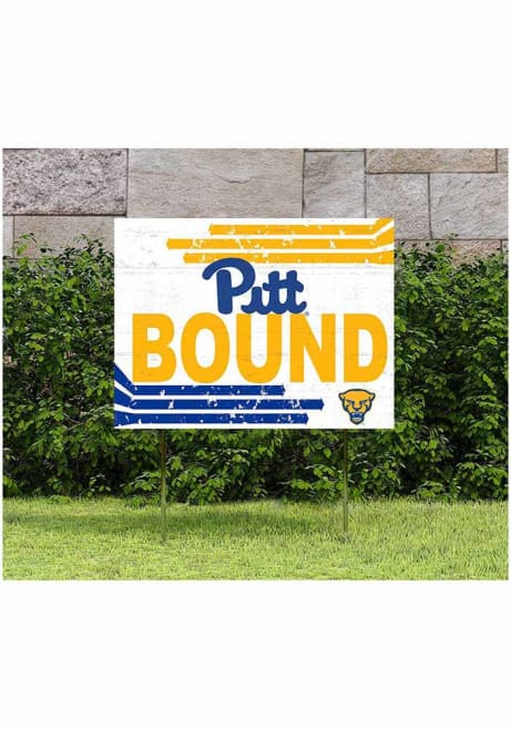 Gold Pitt Panthers 18x24 Retro School Bound Yard Sign