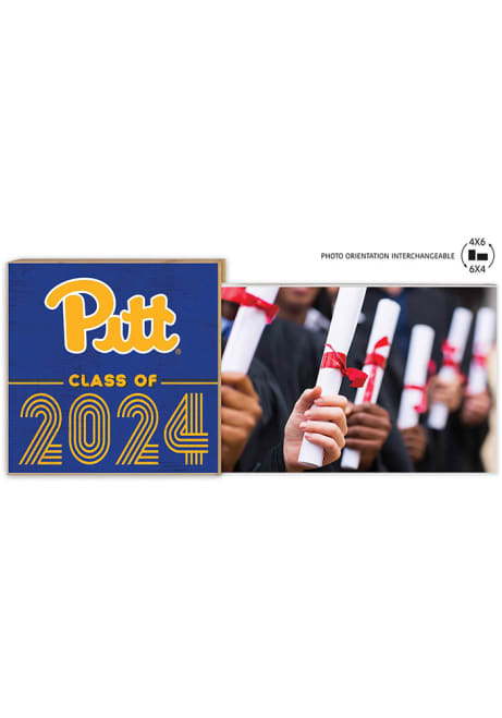 Gold Pitt Panthers Class of 2024 Floating Picture Frame