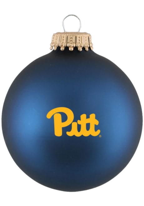 Navy Blue Pitt Panthers Team Logo Ornament Ornament