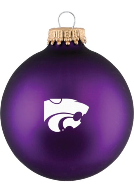 Purple K-State Wildcats Matte Ornament