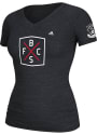 Adidas Philadelphia Union Womens Black Third Kit Tri-Blend V-Neck
