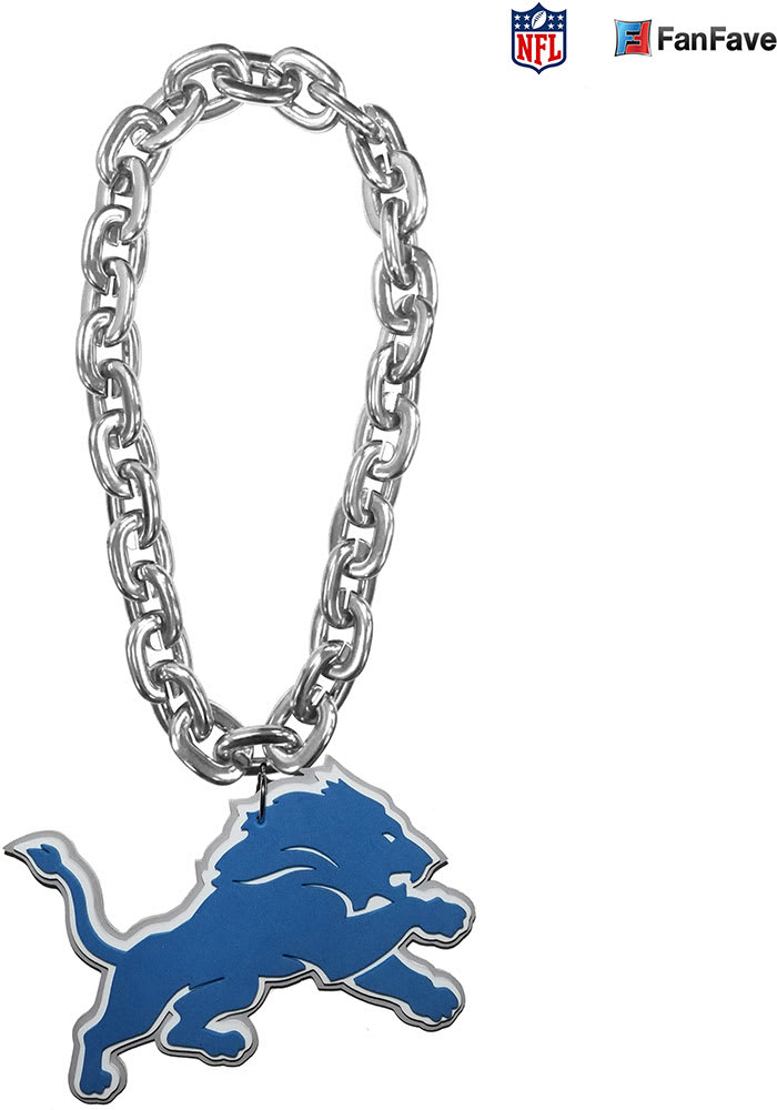 True Fans Detroit Lions Diamond Accent Football Necklace in Sterling Silver  | Kay
