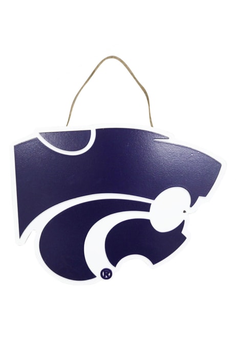 Purple K-State Wildcats 3D Logo Sign Sign