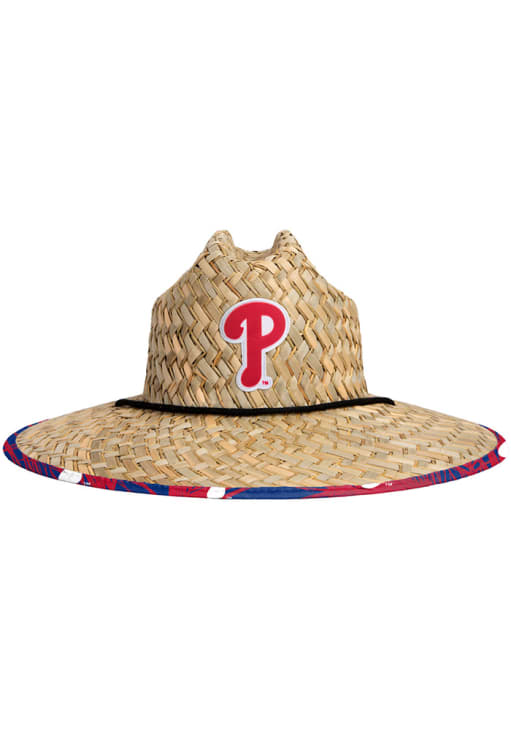 Forever Collectibles Philadelphia Phillies Brown Floral Straw