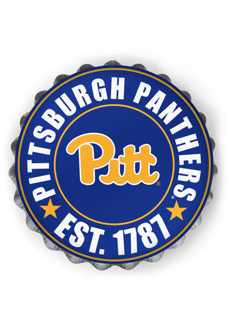 Blue Pitt Panthers Team Logo Sign