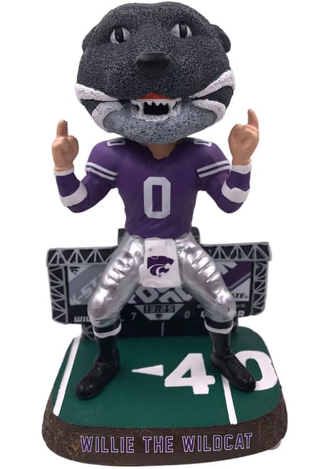 Purple K-State Wildcats Benchwarmer Mascot Collectible Bobblehead