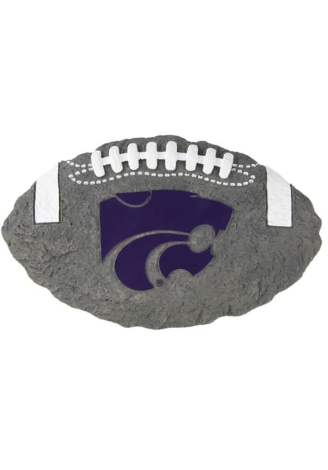 Purple K-State Wildcats Ball Garden Rock