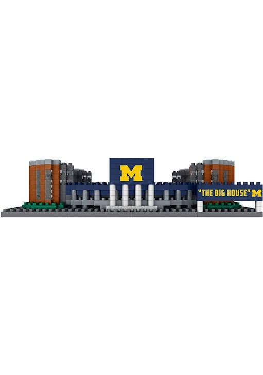 Forever Collectibles Michigan Wolverines BLUE 3D Mini BRXLZ