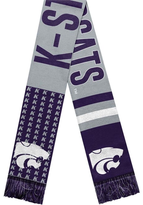 K-State Wildcats Forever Collectibles Reversible Thematic Mens Scarf - Purple