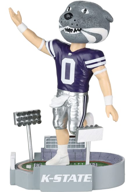 Purple K-State Wildcats Football Mascot Collectible Bobblehead