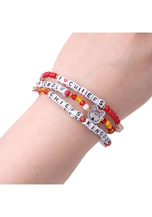 Forever Collectibles Kansas City Chiefs Red 3pk Friendship Womens