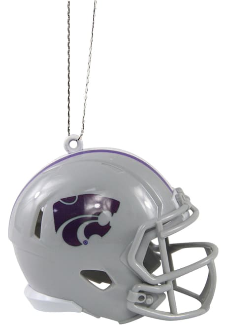 Silver K-State Wildcats Helmet Ornament