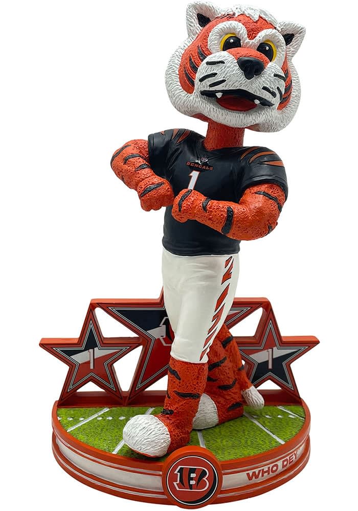 Cincinnati Bengals ORANGE Mascot Superstar Bobblehead - 16054620