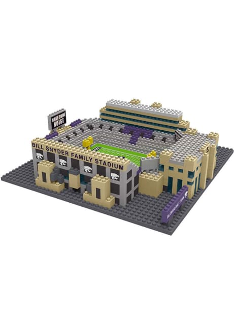 Forever Collectibles Purple K-State Wildcats 3D Mini BRXLZ Stadium Puzzle
