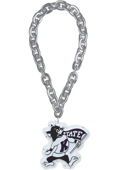 Purple K-State Wildcats Big Logo Light Up Chain Spirit Necklace