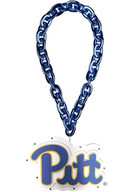 Blue Pitt Panthers Big Logo Light Up Chain Spirit Necklace