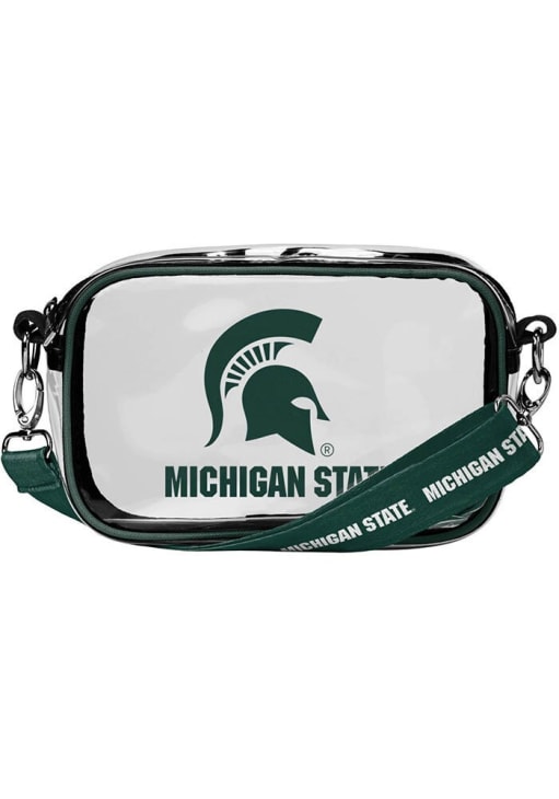 Forever Collectibles Michigan State Spartans Green Clear Camera Clear Bag