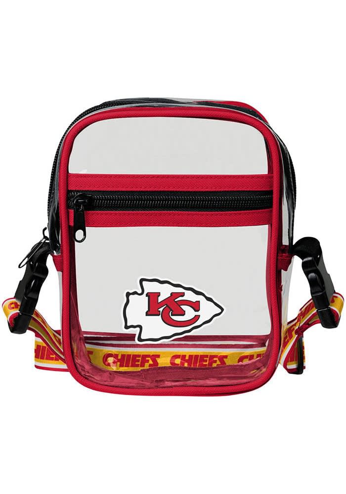 kch 526 Forever Collectibles Kansas City Chiefs Red Clear Crossbody