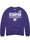 Main image for Brad Stanyer Rally Mens Purple K-State Wildcats NIL Stacked Box Player Crew