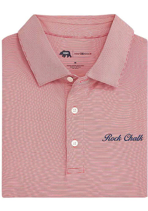 Onward Reserve Kansas Jayhawks Mens Hairline Rock Chalk Red Short