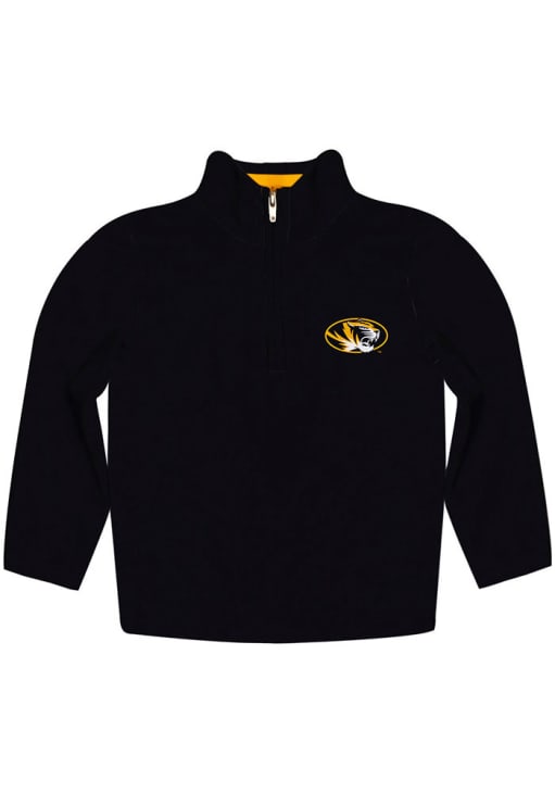 Vive La Fete Missouri Tigers Toddler Black Performance Quarter Zip Long Sleeve Qtr Zip