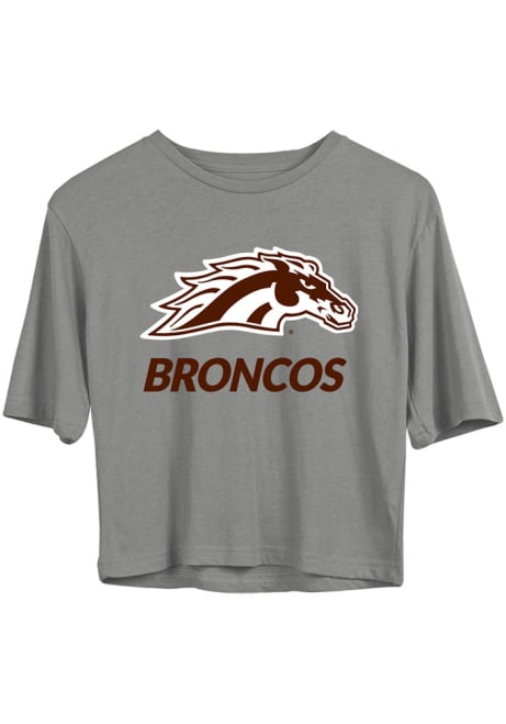 Girls Western Michigan Broncos Grey Vive La Fete Rosie Short Sleeve T-Shirt