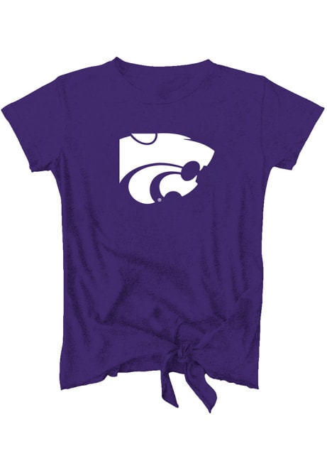 Girls Purple K-State Wildcats Candace Short Sleeve Fashion T-Shirt