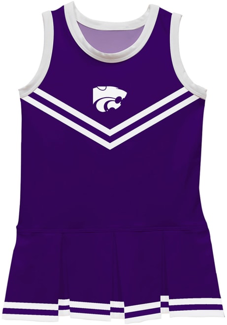 Toddler Girls K-State Wildcats Purple Vive La Fete Britney Dress Team Graphic Cheer Sets