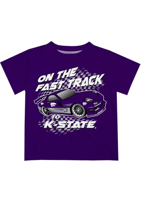 Infant Purple K-State Wildcats Fast Track Short Sleeve T-Shirt